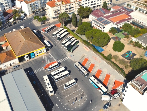 Novo interface rodoviário público no Largo do Rossio de São João Batista