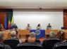 Ao centro: Hugo Pereira, Paula Freitas e Manuel Marreiros, respetivamente presidente, 1.º e 2.º vogais do Conselho Diretivo da A.M. Terras do Infante 