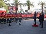 O Ministro da Administração Interna no ponto de continência à formatura