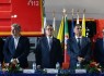 Ouviram-se o Hino Nacional e o Hino do Município na Sessão Solene Comemorativa do 140º Aniversário da Associação Humanitária dos Bombeiros Voluntários de Lagos 